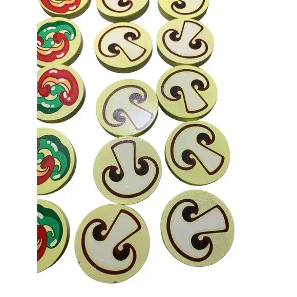 Melissa & Doug Wooden Pizza Party Wood Replacement TOPPINGS 54 pieces - Picture 4 of 5